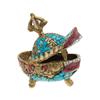 Image 2 : Tibet Vintage Brass Toothed Lidded Box  (ANT-573)