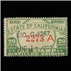 Image 1 : 1930s US CA 20c Distilled Spirits Revenue Stamp NICE (STM-0548)