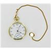 Image 2 : 1916 Howard 14k Gold 17 Jewel Pocket Watch Excellent Condition (WAT-169)