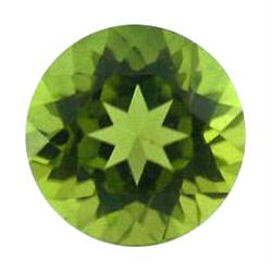 2.7ct Perfect Round Olive Green Pakistani Peridot Flawless (GEM-18848)