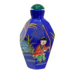 Heavy Peking Glass Chinese Snuff Bottle Set (ANT-669)
