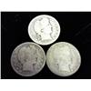 Image 1 : 3 Assorted Barber Quarters