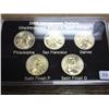 Image 1 : 2005 P/D/S Sacagawea Dollar Set (UNC's PF & Satin)