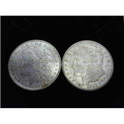 1921-D & 21-S Morgan Silver Dollars