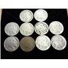Image 1 : 10 Assorted 1920's  Buffalo Nickels