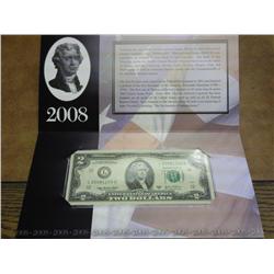$2 San Francisco Note (Serial # Starts 2008)
