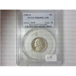1984-S Jefferson Nickel PCGS PR69DCAM
