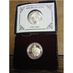 1982-D/S Washington Halves (UNC & Proof)