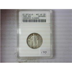 1929 Standing Liberty Quarter ANACS EF Details