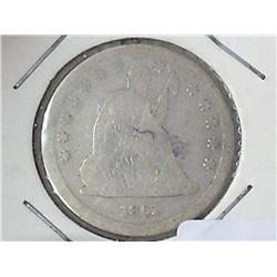 1861 Seated Liberty Quarter