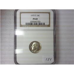 1975-S Roosevelt Dime NGC PF69