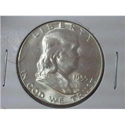 1955 Franklin Half Dollar (UNC)