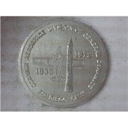 1935-72 Convair Aerospace Aluminum Token
