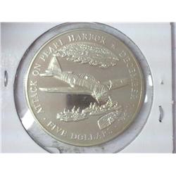 2000 Republic Of Liberia $5 (UNC)