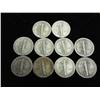 Image 2 : 10 Assorted Mercury Dimes