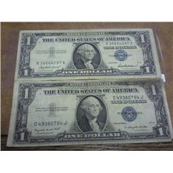 1935-G & 57 $1 Silver Certificates