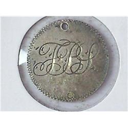 Love Token Made On 1875 Seated Dime