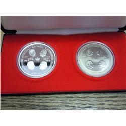 Canada 1977-4 Governers 2 Coin Set