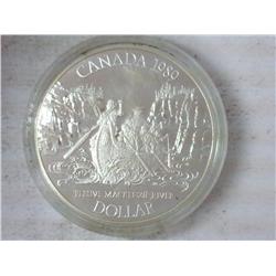 1989 Canada Mackenzie River $ (Proof) .3750 Oz ASW