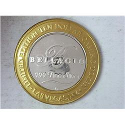 Bellagio $10 Gaming Token Silver (UNC)