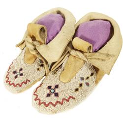 Shoshone Beaded Moccasins