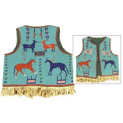 Sioux Beaded Pictorial Vest