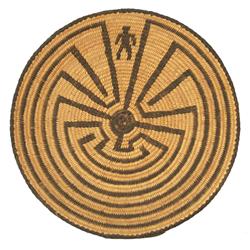 Pima Man-in-maze Basket