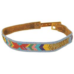 Blackfeet Beaded Panel Belt