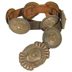 Navajo Concho Belt - Calvin Martinez