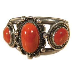 Navajo Coral Bracelet
