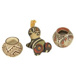 3 Miniature Potteries