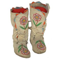 Crow High-top Child's Moccasins