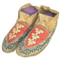 Sioux Quilled Moccasins