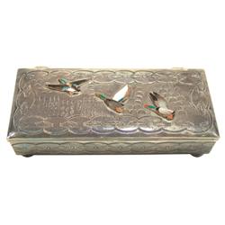 Hand Tooled Silver Box