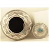 Image 8 : Hand Tooled Silver Jar - White Buffalo, Comanche