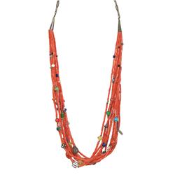 Coral & Tradebead Necklace