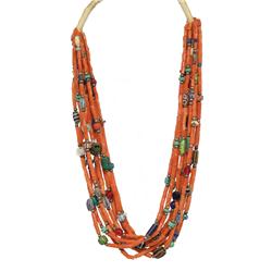 Coral and Tradebead Necklace