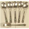 Image 3 : 6 Navajo Silver Spoons