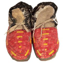 Sioux Quilled Child's Moccasins