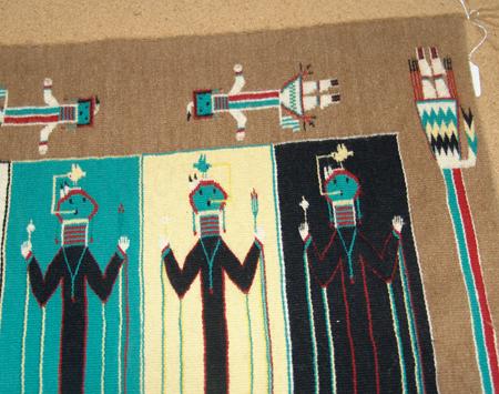 Ruby Manulito Rug Navajo Sand Painting Rug - Ruby Manuelito