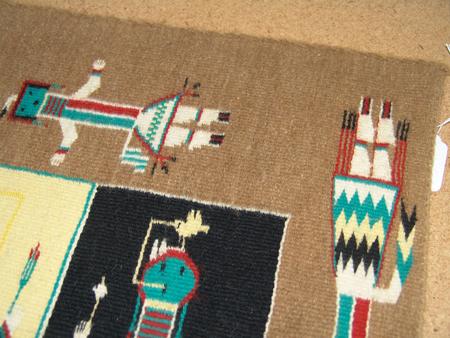Ruby Manulito Rug Navajo Sand Painting Rug - Ruby Manuelito