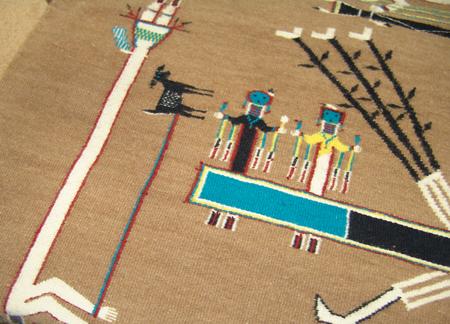 Ruby Manulito Rug Navajo Sand Painting Rug - Ruby Manuelito