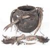 Image 3 : Zuni Fetish Pot & 3 Fetishes