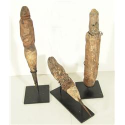 Three Carved Fetish Objects