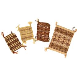 4 Miniature Navajo Rugs