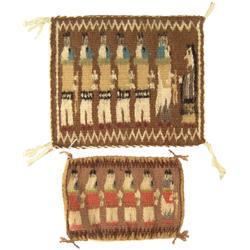 2 Miniature Navajo Rugs