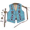 Image 1 : Historic Beaded Vest, Quirt and Scepter