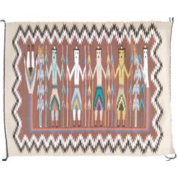 Chinle Yei Rug - Helen Burbank