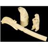Image 1 : Three Eskimo Ivory Carvings