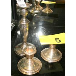 Sterling Silver Candle Holders